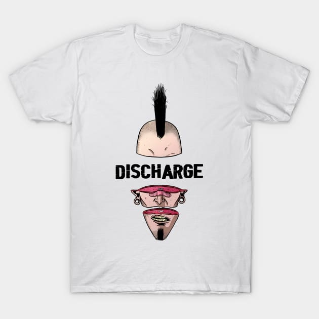 Punk Man Discharge T-Shirt by limatcin